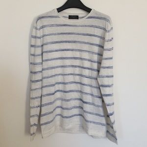 Zara striped long sleeved shirt