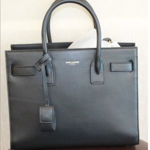 Saint Laurent Sac De Jour Black Baby leather