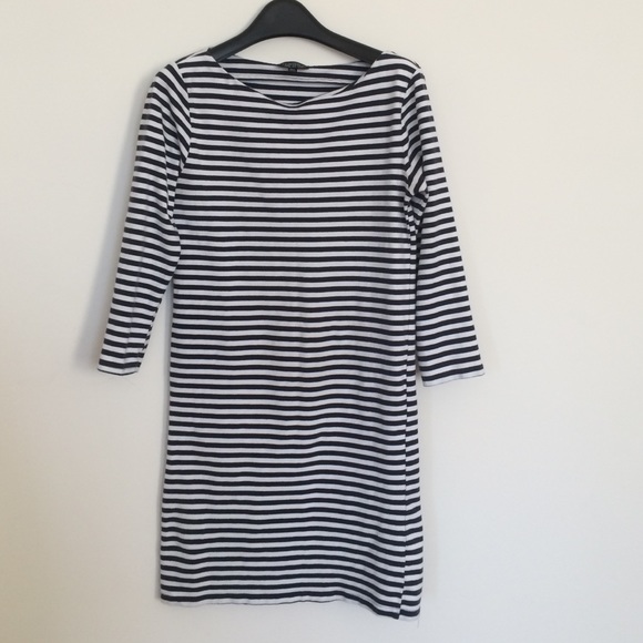 Topshop Navy and White stretchy dress
