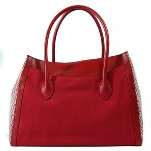 Tory Burch Red Tote Bag