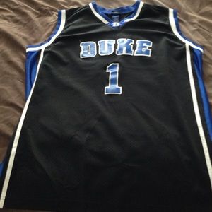 DUKE #1 basketball jersey Black/Blue CHAMPS XL