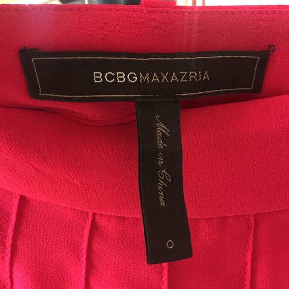 BCBG Hot pink accordion skirt - Picture 2 of 3