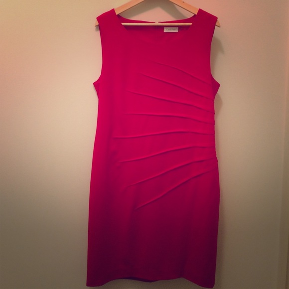 red CK dress