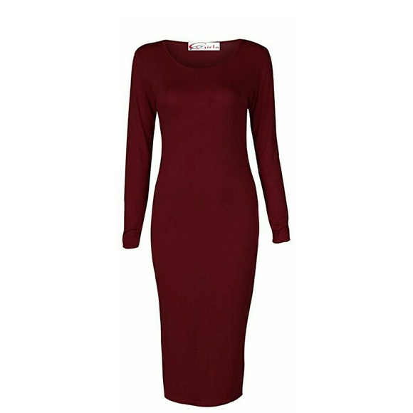 Crazy Girls Dresses & Skirts - Wine Bodycon Dress