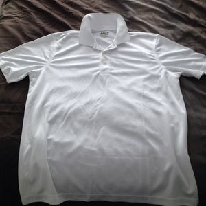 Size LG White IZOD polo shirt short sleeve