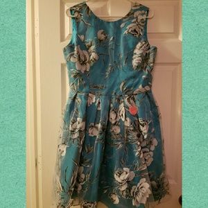 New Blue Floral Dress