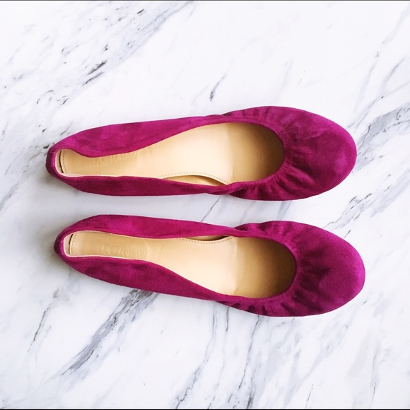 J. Crew Shoes - J. Crew Pink/Fuschia Classic Ballet Flats