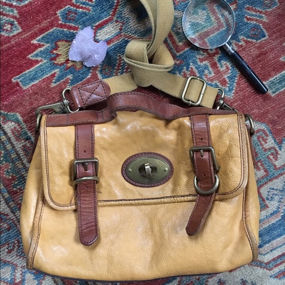 Fossil Leather Shoulder Crossbody Purse Bag
