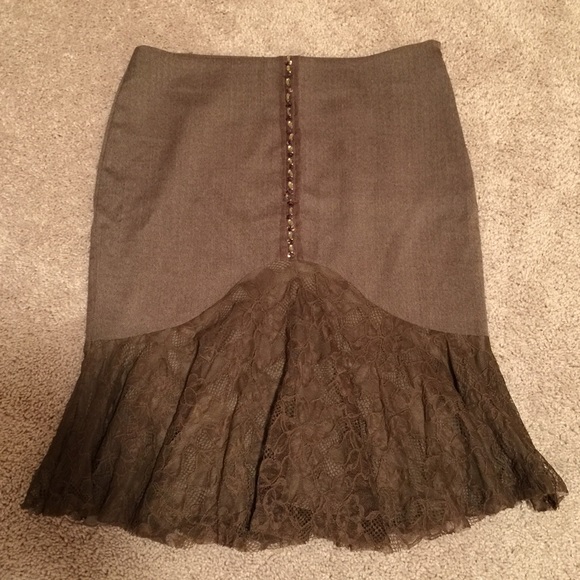 BeBe Brown Pencil Skirt