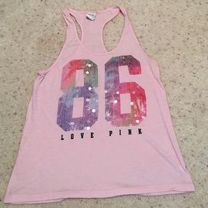 PINK tank top size Small