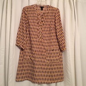 H&M pattern shift dress size 8