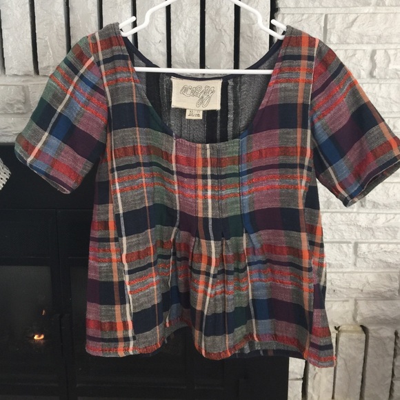 Ace & Jig Shop Tee in Cabin Plaid
