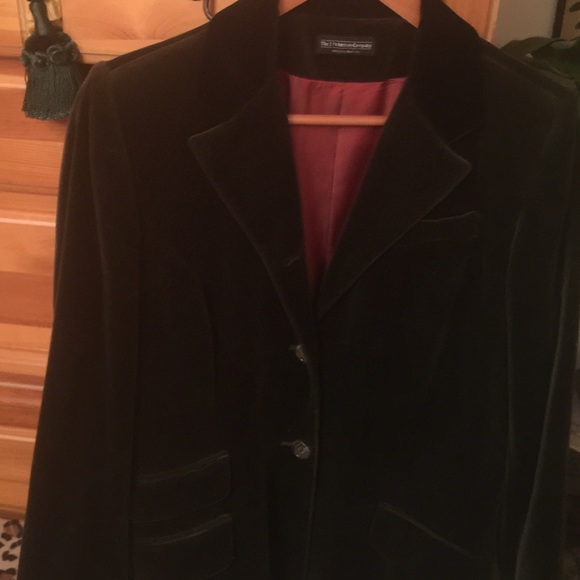 J Peterman velvet riding jacket