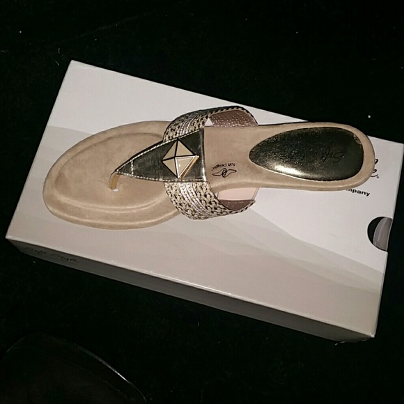 Gold sandals