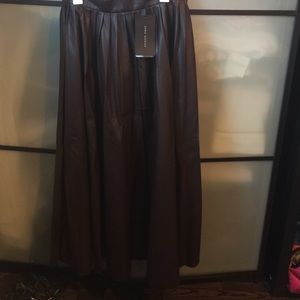Gorgeous faux leather long skirt