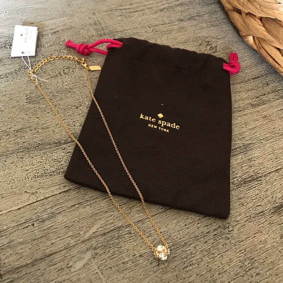 kate spade Jewelry - New Kate Spade gold and diamond necklace