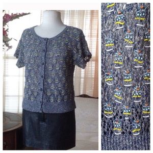 Anthro Edie beaded cardigan