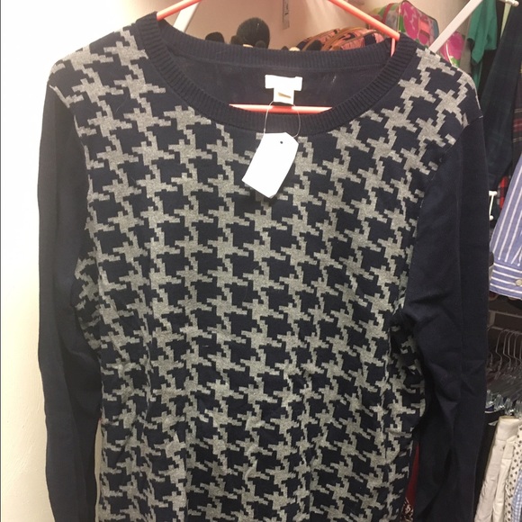 NWT j crew factory houndstooth sweater