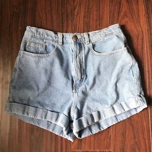 AA high waist Jean shorts light wash