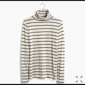 Madewell Slim Striped Turtleneck tee
