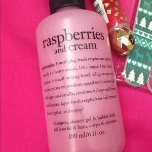 Philosophy raspberries & cream shampoo shower bath