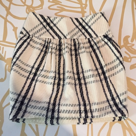 Pink Tartan plaid mini skirt