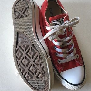 Converse All Stars RED. Size 4.5 youth/6.5 woman