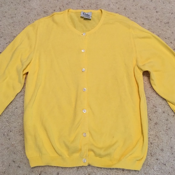 Lilly Pulitzer Yellow Button up Cardigan Size S
