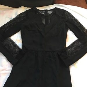 Lace detailed romper