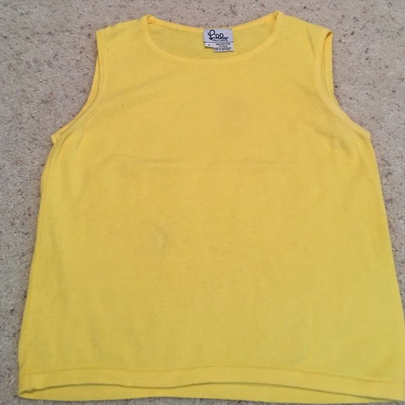 Lilly Pulitzer Yellow sweater tank. Size S