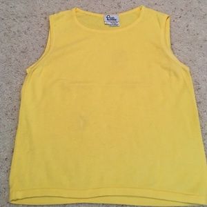 Lilly Pulitzer Yellow sweater tank. Size S