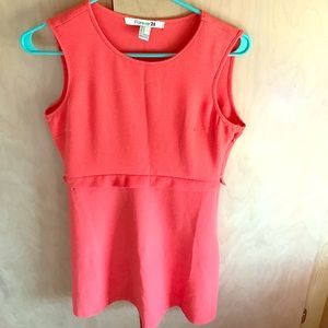 Coral F21 mini dress