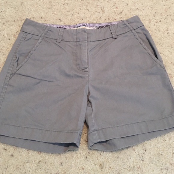J Crew Gray City Fit Shorts Size 0
