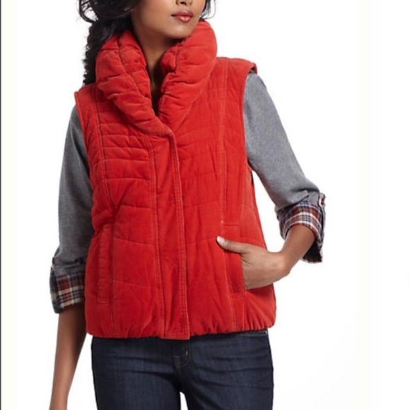 Anthropologie Jackets & Blazers - Brand New - Cotton Puffer Vest with Cowl Neck