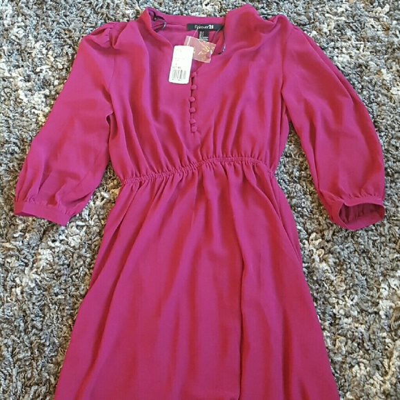 Forever 21 Dresses & Skirts - FLASH SALE!! Forever 21 Fuchsia dress