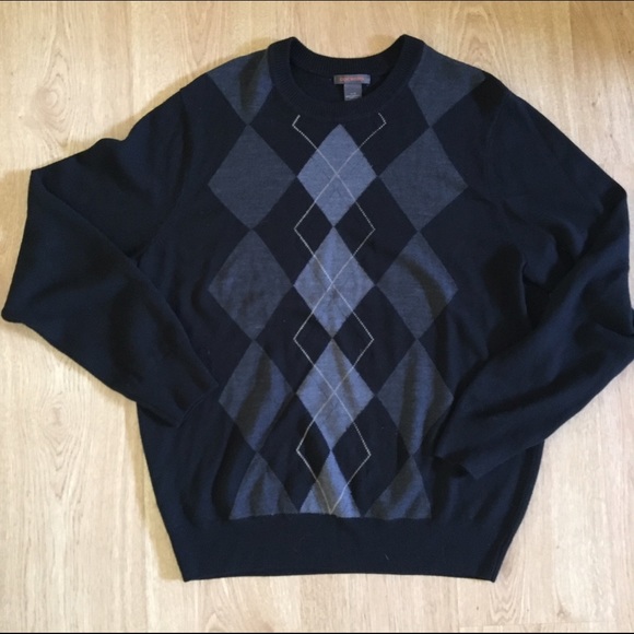 Men's Dockers large pattern sweater Ribbed trim