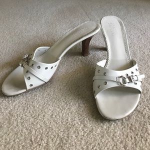 White Franco Sarto Heels