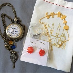 Disney Beauty & the Beast Jewelry Set