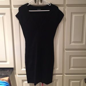 Fitted black dress express
