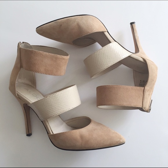 Aldo Shoes - Aldo neutral suede pumps
