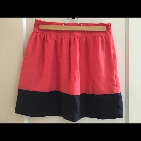 Collective Concepts Pink/Navy Mini Skirt