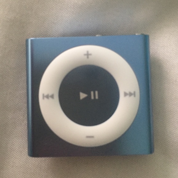Blue iPod shuffle