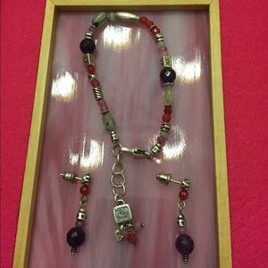 Brighton bracelet and earrings.