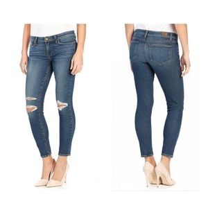 NWT Paige Skinny Distressed Denim