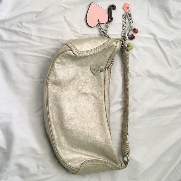 Juicy couture silver metallic purse