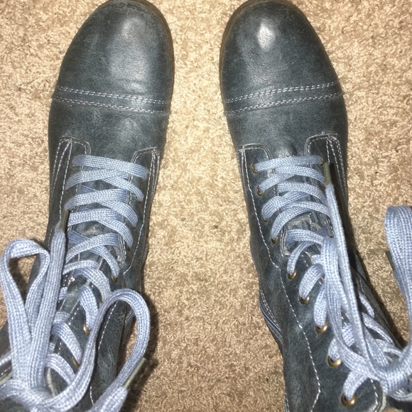 Blue metallic Fashion boots