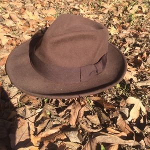 Suede fedora