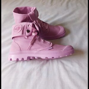 purple palladium boots