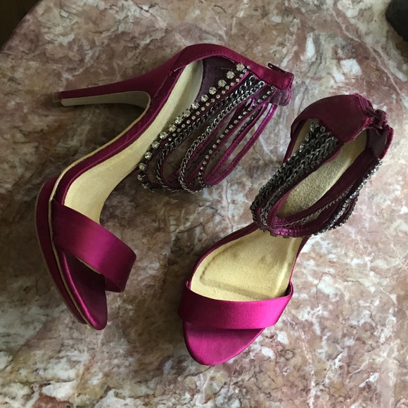 Zigi Soho Jeweled Satin Platform Sandal