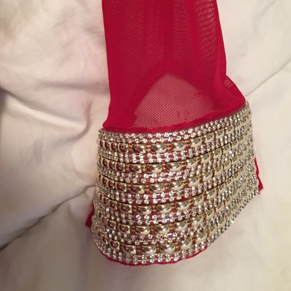 Red/Bodycon/Midi Dress - Picture 3 of 5